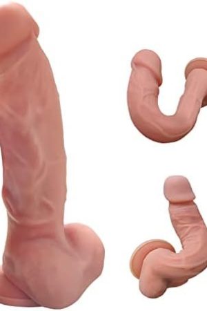 Realistic Silicone Dildo Sex Toy For Women With Strong Suction Cup, 7 Inch Liquid Silicone Body-Safe Large Anal Dildo For Men Adult Toys For Beginners