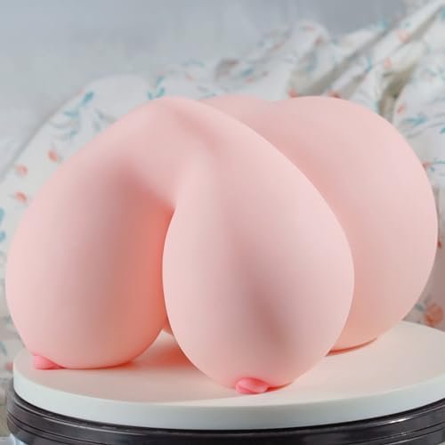 Cupiq Men Realistic Channel Big Nipples Full Boob Anal Butt Thick Famale Torso Male Sex Doll Breast Male Masturbator Sex Toy Pink 6Lb Tpe Material