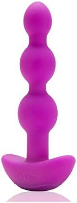 Bvibe โ Triplet Anal Vibrating Beads, Usb Rechargeable, Splash Proof, Remote Control, Anal Beads For Adult Men And Women, Adult Pleasure Toys, Hypoallergenic, Phthalate Free, Latex Free (Black)
