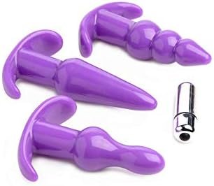 Lynx Vibrating 4 Piece Plug Set - Purple - Image 3