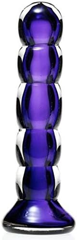 Simply Blown - Glass Dildo - Shudder - Medium 7 Inches - Amethyst- Adult Toy