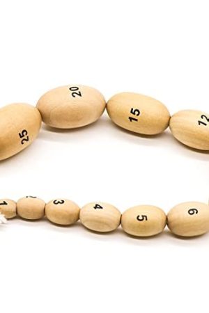 Wooden Prader Orchidometer, Prader Balls The Medical Worry Beads, Endocrine Rosary, Determine Size Of Testes (Wood)