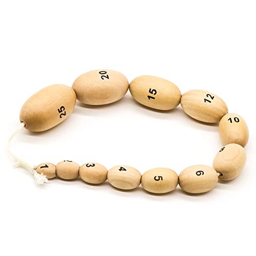 Wooden Prader Orchidometer, Prader Balls The Medical Worry Beads, Endocrine Rosary, Determine Size Of Testes (Wood)