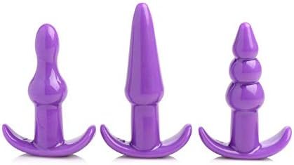 Lynx Vibrating 4 Piece Plug Set - Purple - Image 2