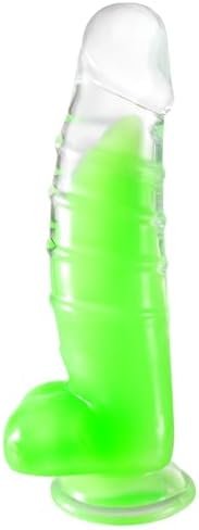 Aobrong 12.6 Inch Huge Realistic Dildo, Glow In The Dark G Spot Dildos With Suction Cup For Hands-Free Play, Lifelike Big Thick Penis Flexible Adult Sensory Anal Sex Toys For Women (Green Xl)