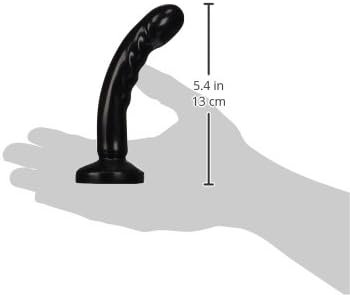 Tantus Sex/Adult Toys Compact Dildo - 100% Ultra-Premium Flexible Silicone Starter Dildo Harness Compatible Anal Safe Play, G-Spot & P-Spot Stimulation, Perfect For Beginners - Black - Image 2