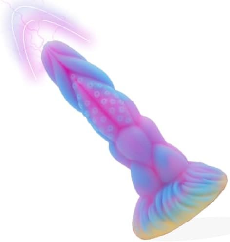 Realistic Monster Silicone Dildo, 8.26" Huge Thick Liquid Dildo With Strong Suction Cup, Big Soft Fantasy Dildo For Women, Large Anal Plug Prostate Hands-Free Play Adult Sex Toy