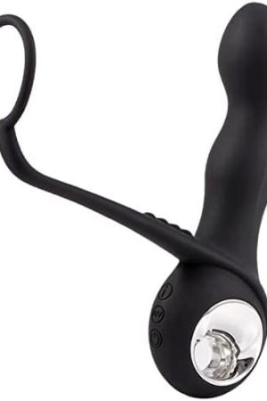 Runred Anal Vibrator Prostate Massager With Cock Ring For Men Pleasure, Control Male Anus Stimulator Butt Plug Prostate Stimulor Gspot Vibrator Anal Sex Toy, Couple Gameplay