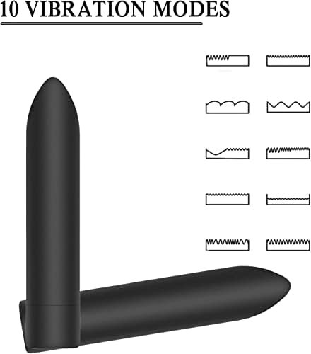 Bullet Vagina Stimulator Vibration Massager,Mini Usb Rechargeable Clitoris Vagina Massager With 10 Patterns Waterproof G Spot Vibrator Adult Sex Toys For Women Couple - Image 2