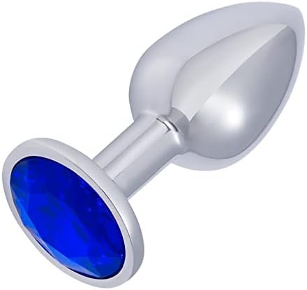 Hmxpls Pink Jeweled Beginners Butt Plug Sex Love Games Personal Massager For Women Men Couples Lover Stainless Steel Anal Plug Sm Anal Stimulation Toy, 50G