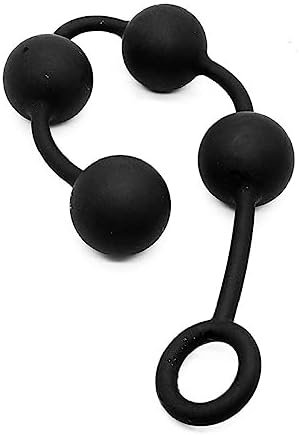 Sex Training Toy Pull Bead Silicone Anal Plug Sexy Gay Anal Plug Trainer L