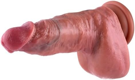 Wildolo Realistic Silicone Dildo, 9.1" App Controlled Premium Vibrator, Adult Unisex Toy Flesh - Image 3