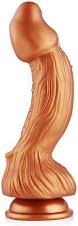 Hismith 8.46" Spiral Grain Silicone Dildo - Removable Kliclok System - Monster Series
