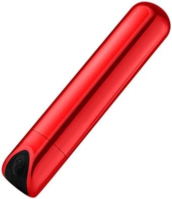 Luv Inc Shiny Bullet Vibrator Super Strong Clitoral Nipple Stimulator Adult Toys For Female With 10-Modes, Usb Rechargeable Waterproof Dildo, Sex Toys For Women Anal And Vaginal Big-O Massager (Pink)