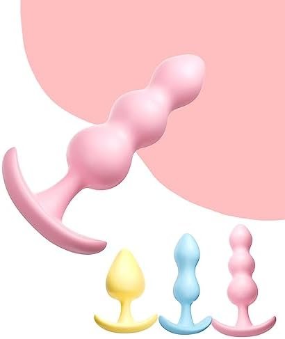 Anal Butt Plug 3 Packed Soft Butt Toy Small Anal Trainer G Spot Stimulator For Women,Beginner Training Set Sex Toy For Adults Couples Sex Game