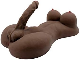 Silicone Torso Love Dolls For Women For Men Sex Dolls (Shemale Sex Dolls For Women, 20.8 X 11.8 X 6.3 In) Brown - Image 3
