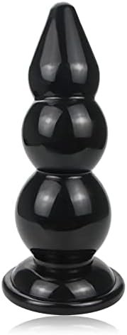 Super Long Thick Anal Beads Butt Plugs,Strong Suction Cup Butt Plug Sex Toys Prostate Massage Anal Trainer Dildo Anal Toy For Man Woman And Couples G-Spot Stimulator Anal Training (3 Beads)