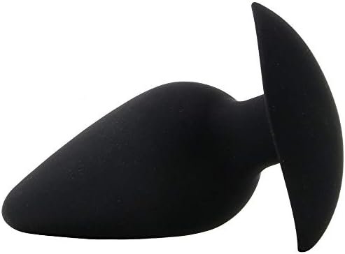 Large Weighted Anal Plug | Black, Waterproof | Anal Fantasy Elite Collectionย And Water Based Lube (1Oz)