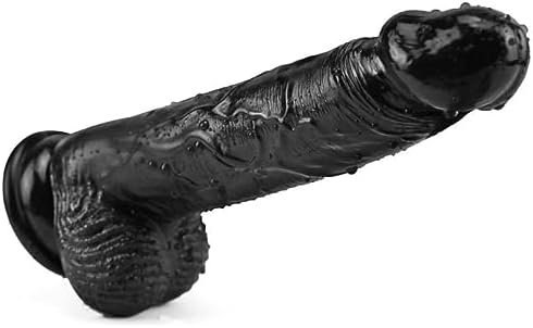 Leqc Realistic Dildos Feels Like Skin, 9 Inch Soft Dildo With Suction Cup For Hands-Free Play, Body-Safe Material And Adult Sex Toys For Women(Black)