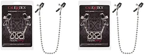 Calexotics Nipple Play Silver Beaded Nipple Clamps (Pack Of 2)