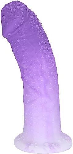 1.85'' Diameter Colorful Huge Dildo,Gilingirl Liquid Silicone Realistic Dildos With Strong Suction Cup For Hands-Free And Strap-On,Lifelike Penis Adult Sex Toy For G-Spot Stimulation And Anal Play.