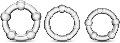Boruite Cook Rings 3Pcs, Soft Silicone Penis Rings, Adult Sex Toys & Games, Cock Ring For Men'S Sexual Wellness Erection Enhancing Sex Toy For Man Or Couples Play, Transparent - Image 3