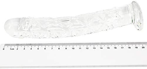 Diamond Dildo Butt Plug, Eastern Delights 7.5 Inches Glass Pleasure Wand Crystal Massager - Image 2