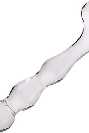 Wowlife Transparent Glass Crystal Penis Anal Plug