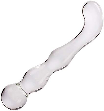 Wowlife Transparent Glass Crystal Penis Anal Plug
