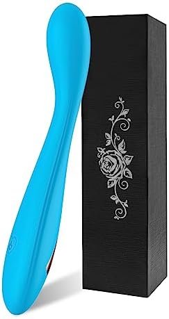 Alovegarden Clitoral G-Spot Powerful Rose Vibrator, Waterproof Dildo Clit Stimulator With 10 Vibration Modes, Softer And Flexible Sex Toy For Women, Clitoral Vibrator (Red)
