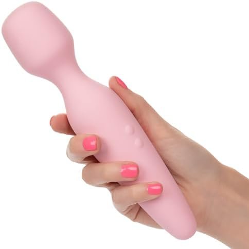 Calexotics Inspire ™ Vibrating Ultimate Wand™ - Waterproof Sex Toys For Couples - Rechargeable Body Massager - Adult Multi-Function Vibe – Pink - Image 3