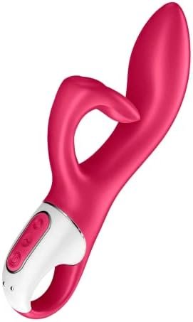 Satisfyer Embrace Me Rabbit Vibrator - G-Spot And Clitoris Stimulation, Vibrating Dildo, Nubbed Clit Stimulator, Adult Sex Toy For Women - Waterproof, Rechargeable (Berry)