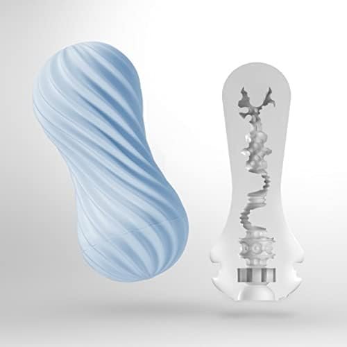 Tenga Flex Bubbly Blue Reusable Male Masturbator (Mov-003) - Image 3