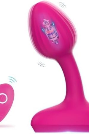 Vibrating Butt Plug, Prostate Massager Anal Vibrator With Remote Control 10 Vibration Modes, Silicone Rechargeable Anal Plug Sex Toys For Men And Women (Black)
