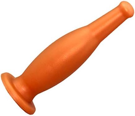 Fst Liqiud Silicone Butt Plug, Ultra Soft Anal Plug Beer Bottle Shape P-Spot Stimulation Anus Dilator For Men Women (L) - Image 3