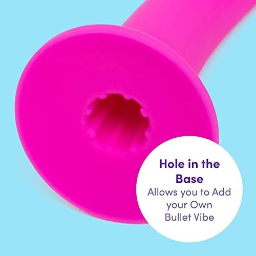 Lovehoney Curved Dildo - 6 Inch Suction Cup Dildo - Flexible Anal Dildo For Men And Women - Harness Compatible Strap On Dildo - Smooth Silicone Dildo Adult Sex Toy - Waterproof - Pink - Image 3