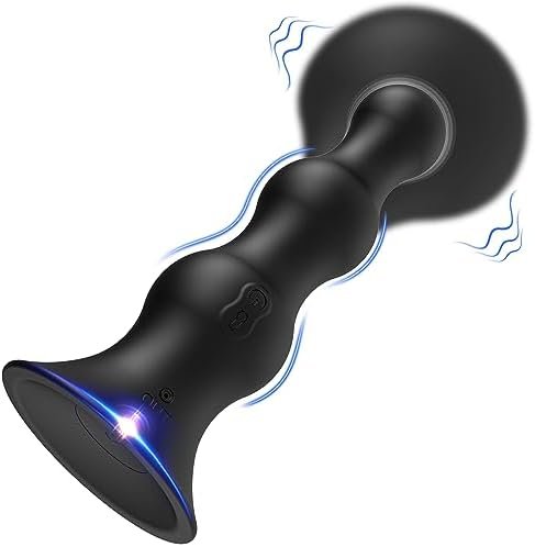Anal Vibrator Inflatable Butt Plug Remote Prostate Massager With Automatic Inflation Max 8.5Cm And 10 Vibrating Modes For Adult Male Female Prostate Stimulator Anal Sex Toys For Men Women Pleasure