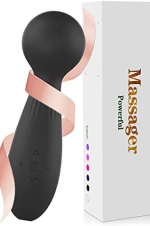 Personal Wand Massager, Black Vibrator For Women