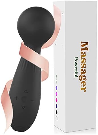 Personal Wand Massager, Black Vibrator For Women