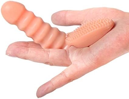 Ykllskybird Vibrating Finger Sleeve Finger Stimulator Brush G-Spot Massage Women Sex Products