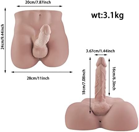 6.83Lb Male Torso Dildo Sex Doll, Men'S Penis Love Doll For Women Pleasure Toys - 11X9.44 Inch - Image 2