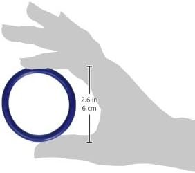 Heart 2 Heart Cock Ring - Nitrile - 2" - Dark Blue - Image 2