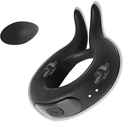Vibrating Cock Ring With Rabbit Vibrator Design For Clitoral Vibrator Stimulation, Vibrating Penis Ring For Men Sex Toys, Adult Sex Toys For Couples, Remote Control Penis Vibrator