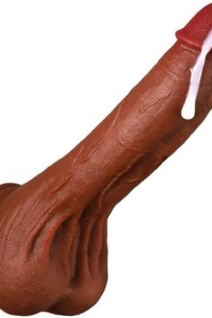 8.5 In Realistic Dildo With Strong Suction Cup, Unique Textured Capt Hook G-Spot Dildo With Lifelike Skin-Touching Feeling, Manual Adult Sex Toy For Anal Play And Vagina Stimulation,100% Silicone