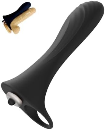 10 Powerful Vibration Modes Silicone Cock Ring For Men Waterproof And Vibrating Penis Masssger 1Pcs Aaa Battery Operated (Battery Not Included) Adult Sex Toy For Couple (Black)