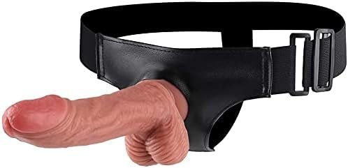 Strap On Dildo Harness With Suction Cup Realistic Dildos For Women Pegging-Flesh