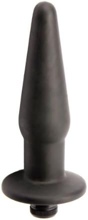 Silicone Vibrating Butt Plug, Small, Black
