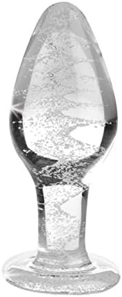 Lynx Glow In The Dark Glass Anal Plug - Large