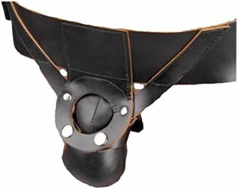 Strict Leather Padded Leather Strap On Dildo Harness, 6 Count