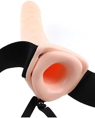 Fetish Fantasy Series 8" Hollow Strap-On, Flesh - Image 2